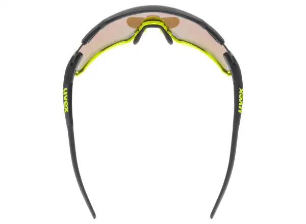 UVEX Sportstyle 228 Brille Black Lime Mat / Mirror Yellow (Kategorie 3)