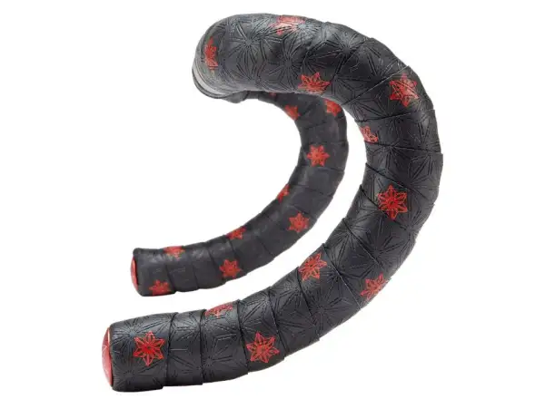 Supacaz Super Sticky Kush Galaxy Lenkerband rot/rote Stopfen