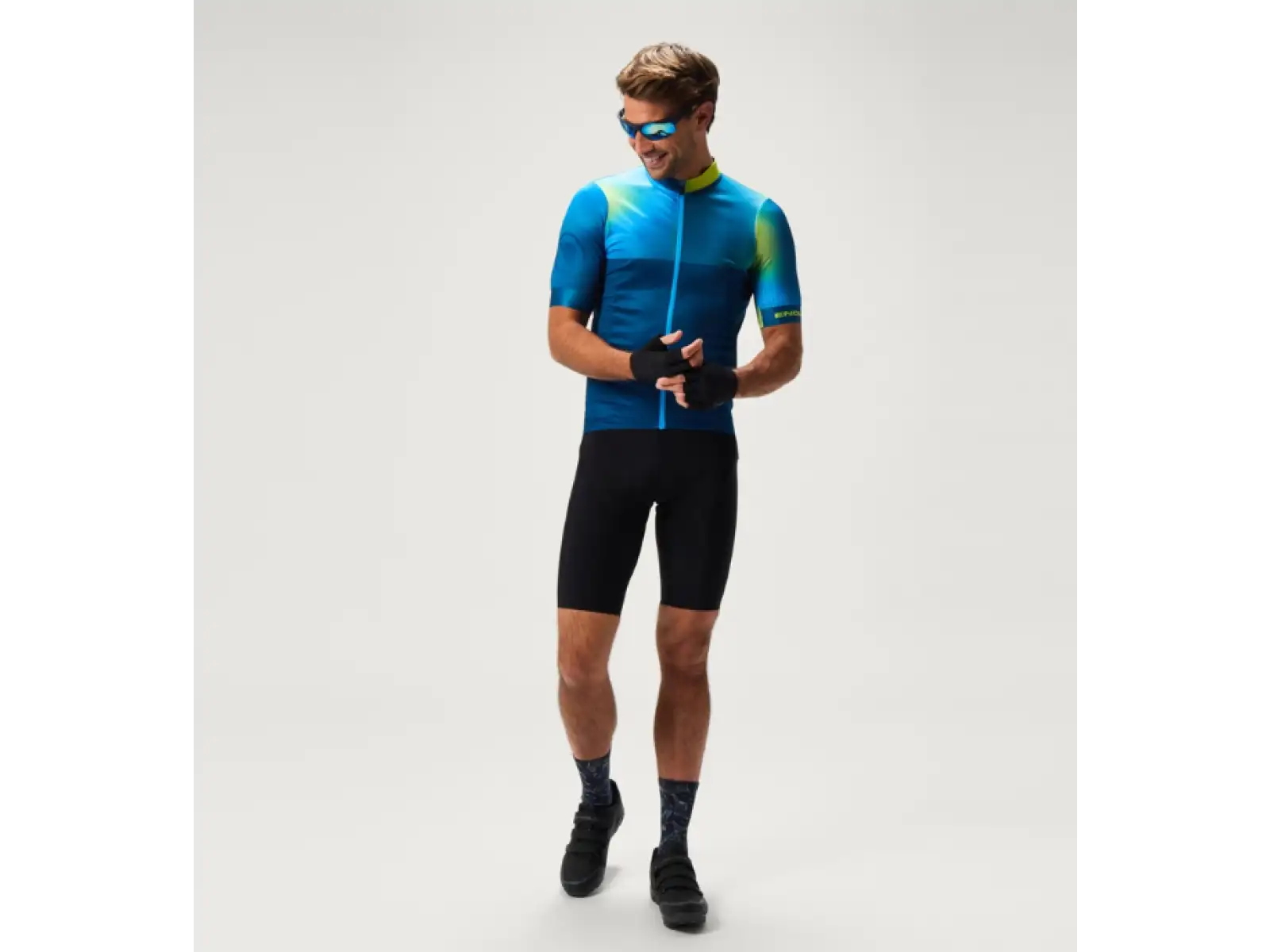 Endura FS260 Bitmap Herren Trikot kurzarm Barra Blue