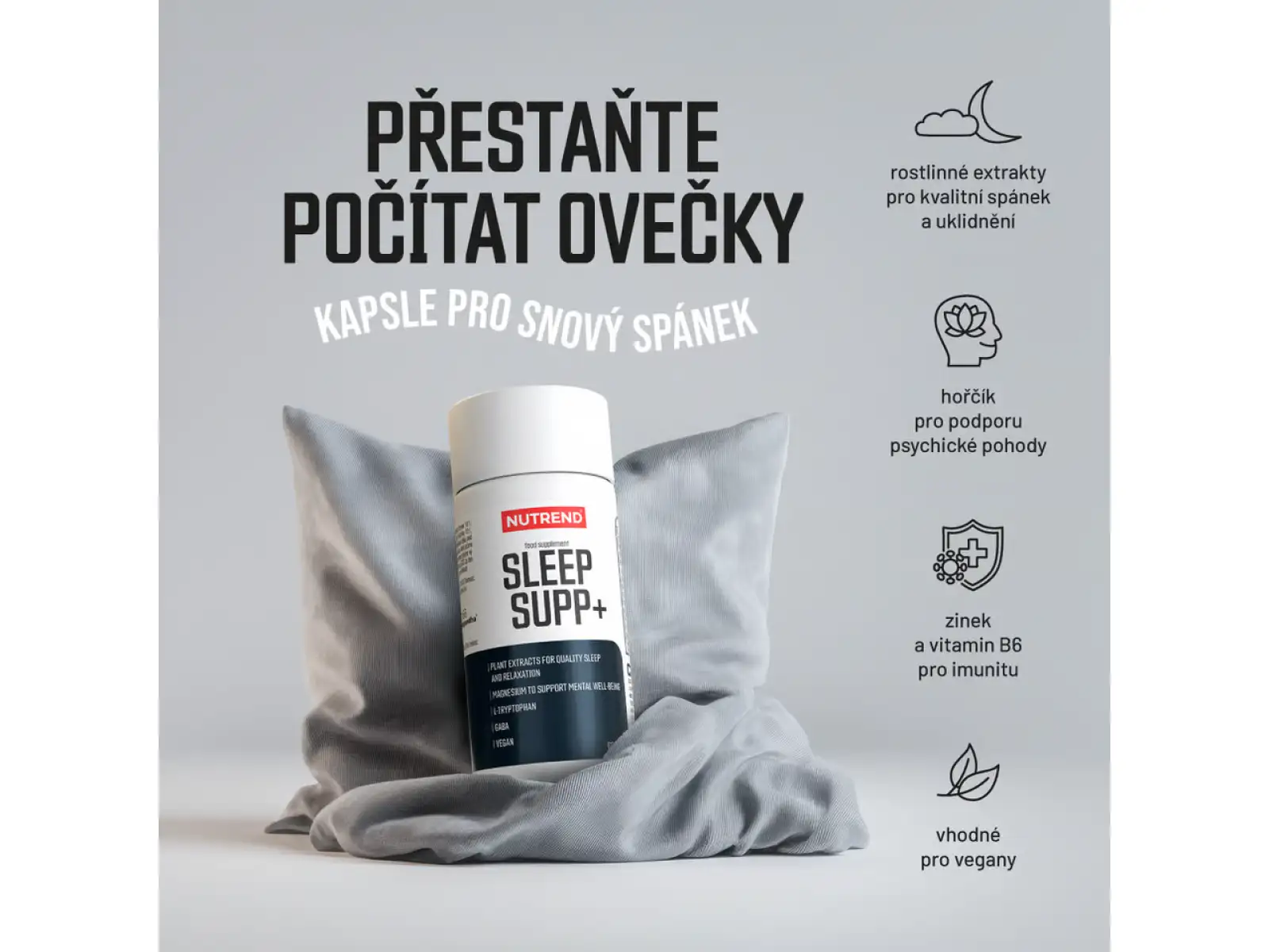 Nutrend Sleep Supp+ Schlafunterstützung 90 Kapseln
