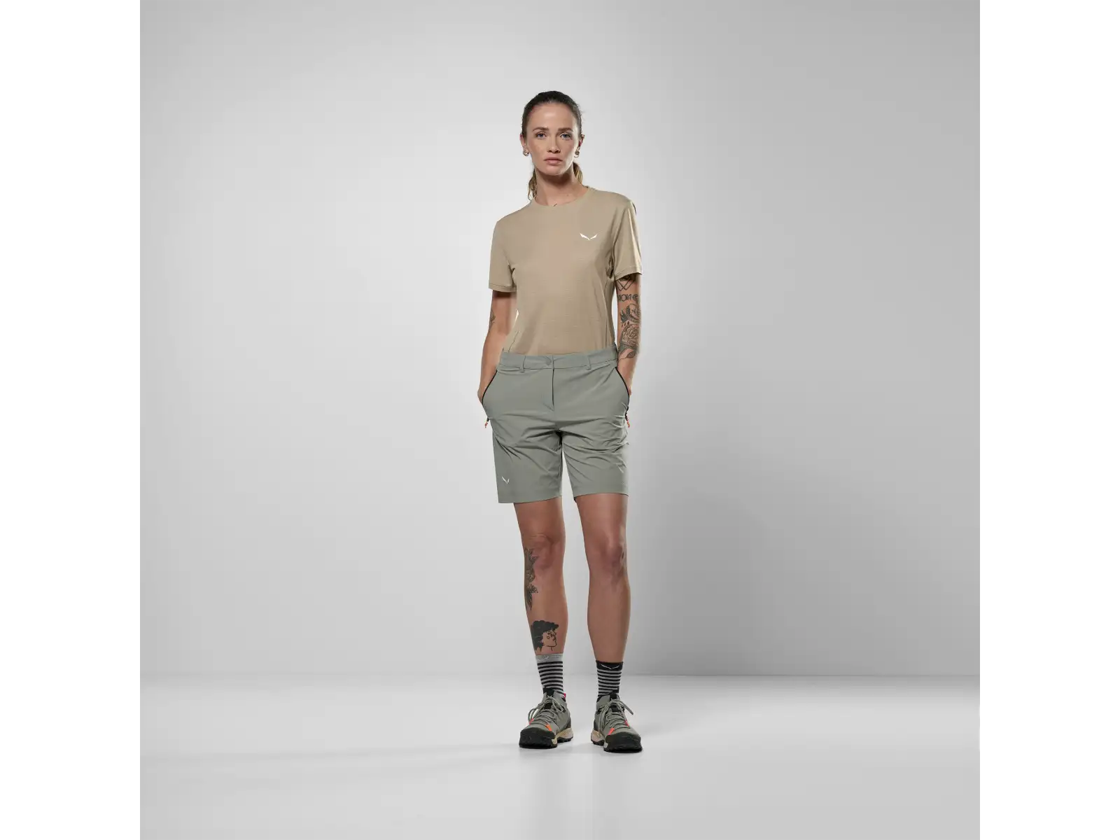 Salewa Puez Talvena Durastretch Damen Shorts Shadow