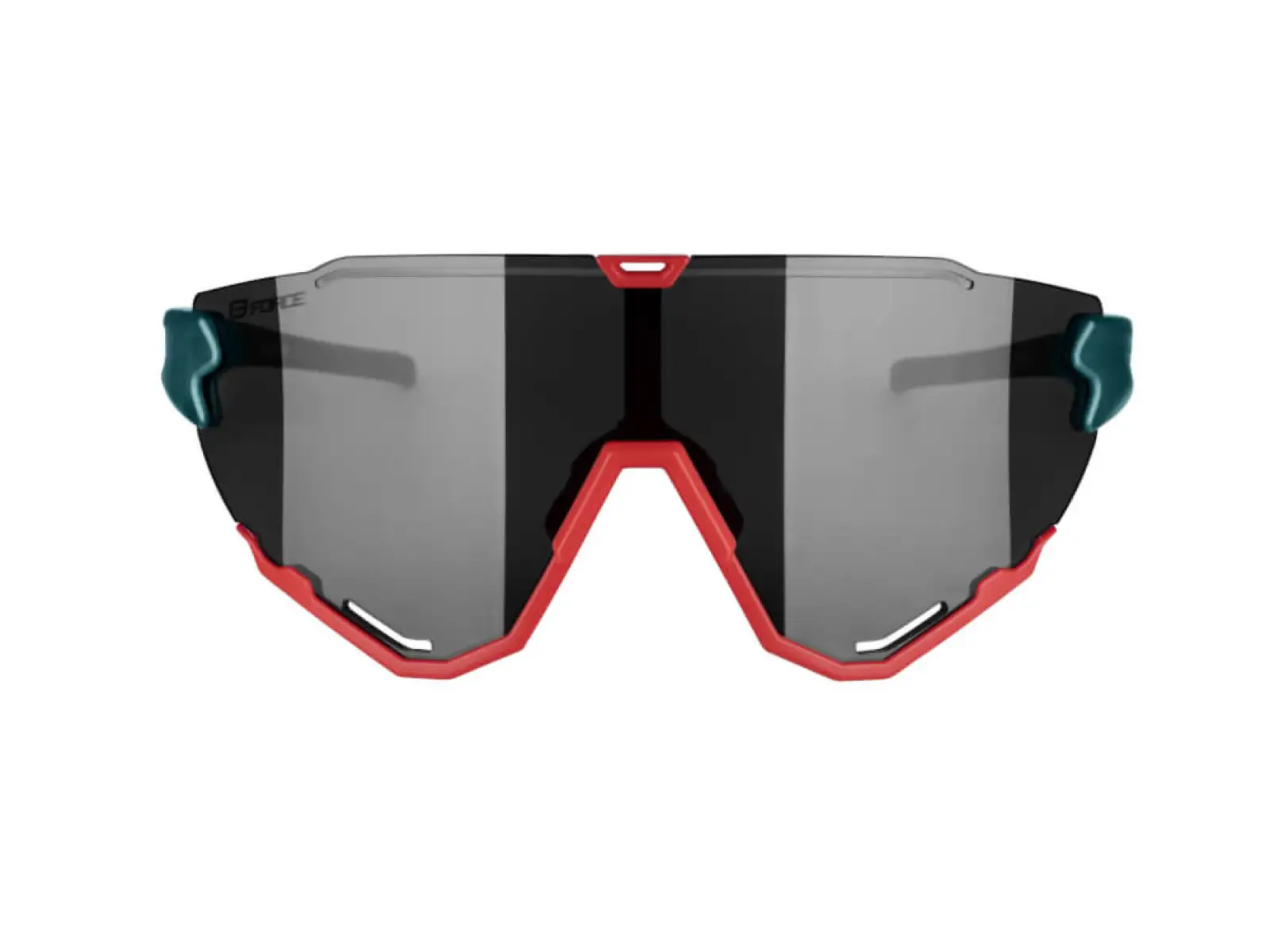 Force Creed Brille, Benzin/Rot/Schwarz mit verspiegelten Gläsern.