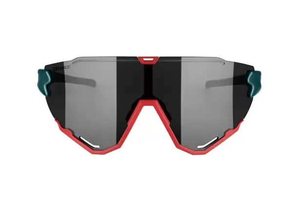 Force Creed Brille, Benzin/Rot/Schwarz mit verspiegelten Gläsern.
