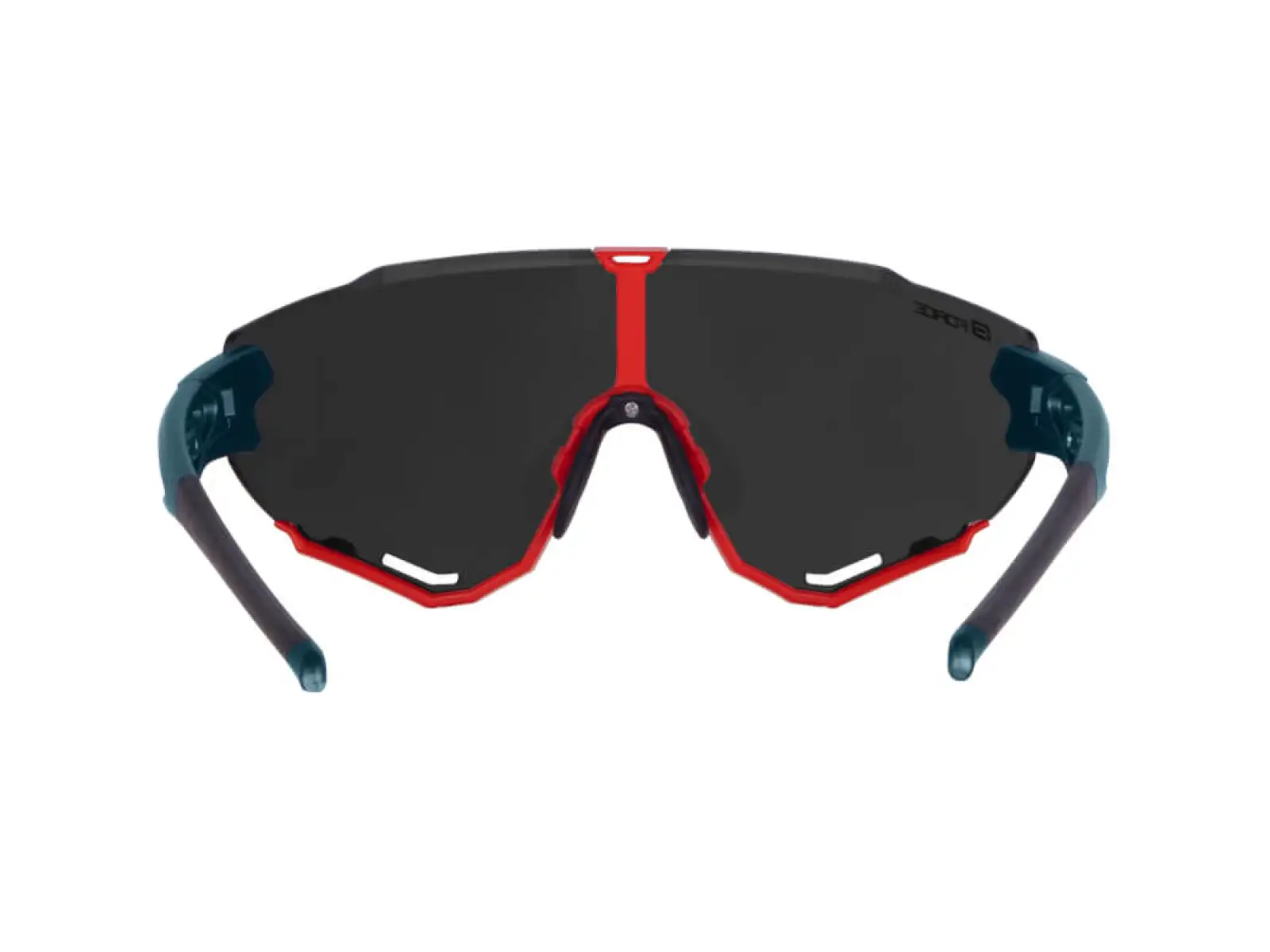 Force Creed Brille, Benzin/Rot/Schwarz mit verspiegelten Gläsern.