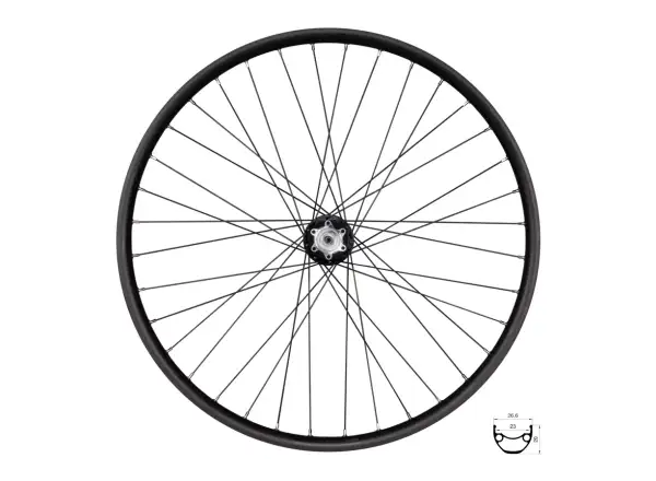 Force XC Disc 559x23 hinteres eingespeichtes Laufrad F804352 36 Löcher