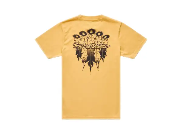 Troy Lee Designs Feathers Kinder T-Shirt mit kurzen Ärmeln Bleached Melon