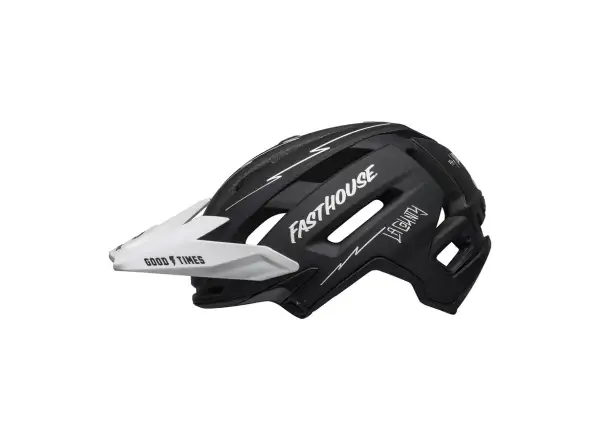 Bell Super Air R Mips Helm matt schwarz/weiß Fasthouse