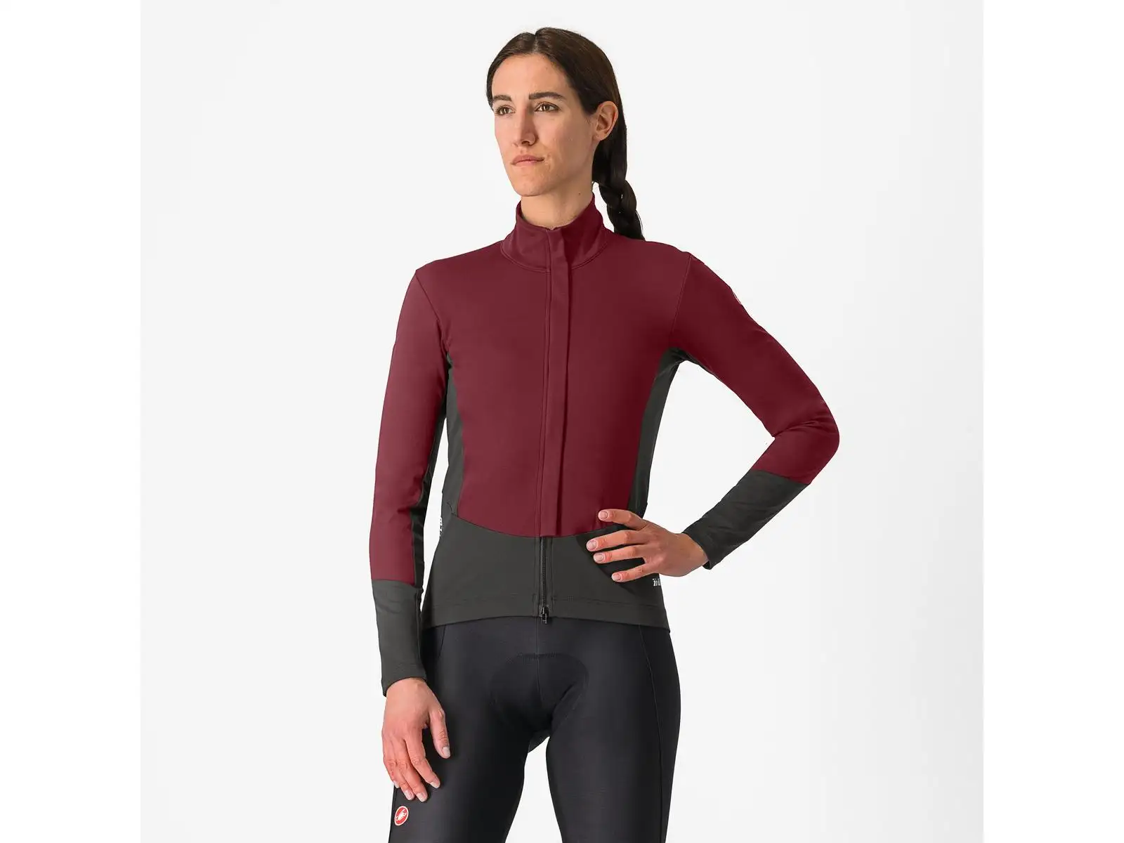 Castelli Perfetto Air Damenjacke Deep Bordeaux/Dunkelgrau