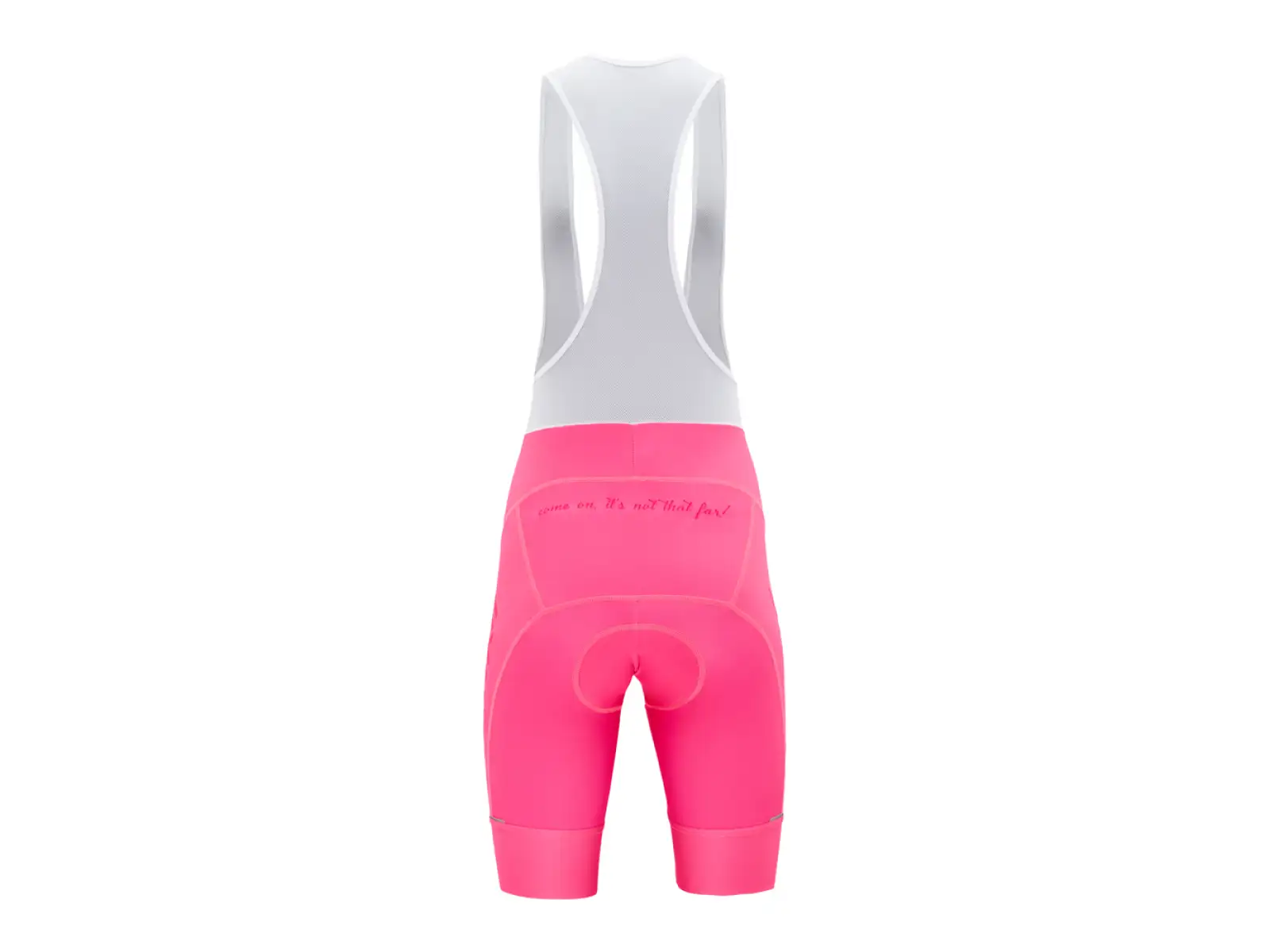 Silvini Sueli Bib Kinder Shorts mit Polster und Trägern Fuchsia/Weiß