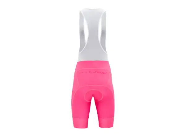 Silvini Sueli Bib Kinder Shorts mit Polster und Trägern Fuchsia/Weiß