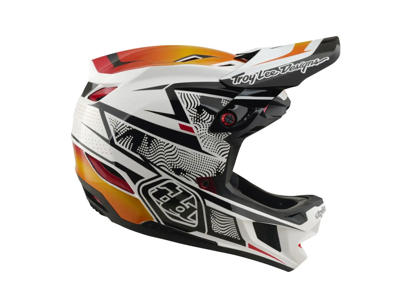 Troy Lee Designs D4 Composite MIPS Helm Lined up White