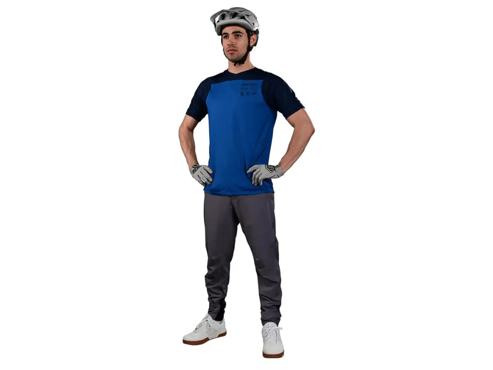 Troy Lee Designs Skyline Mono Herren-Trikot Kurzarm True Blue