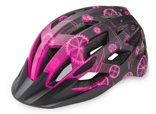 R2 Lumen Junior Kinder-Fahrradhelm pink/schwarz/matt