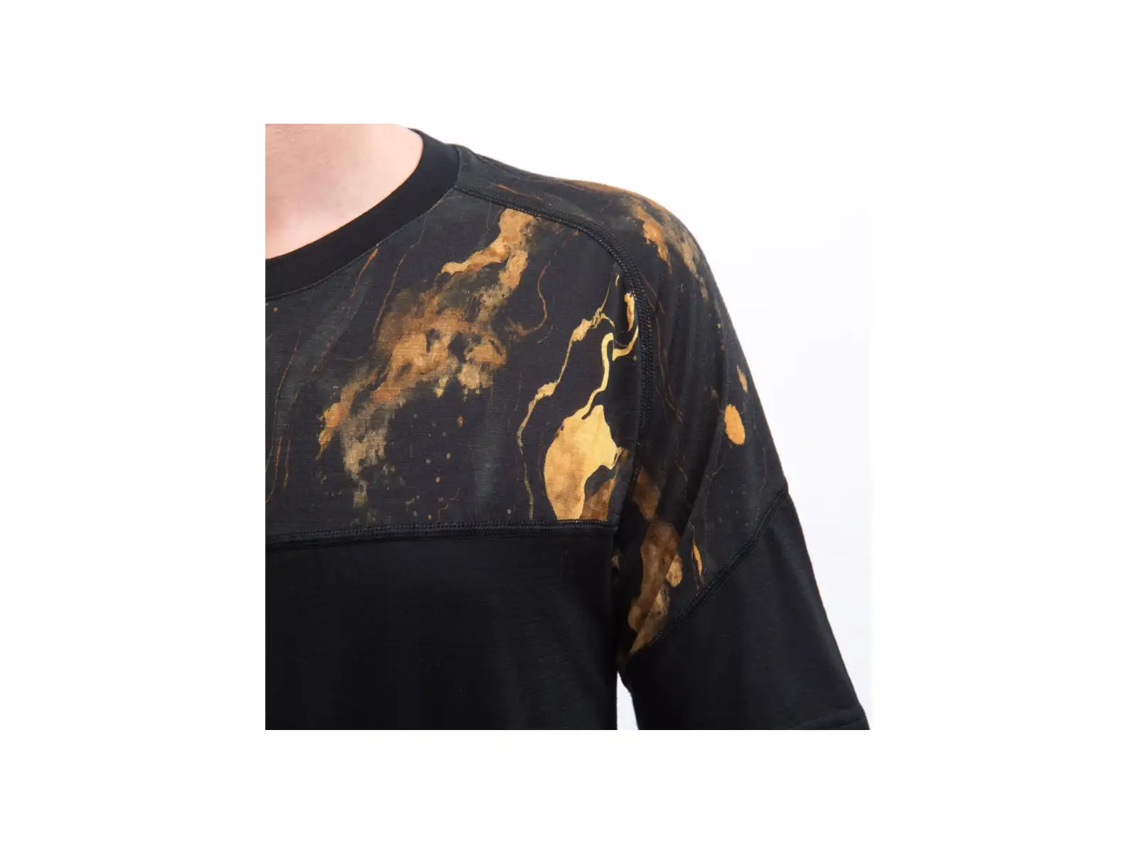 Sensor Merino Impress Herren T-Shirt kurzärmlig schwarz/Cosmos