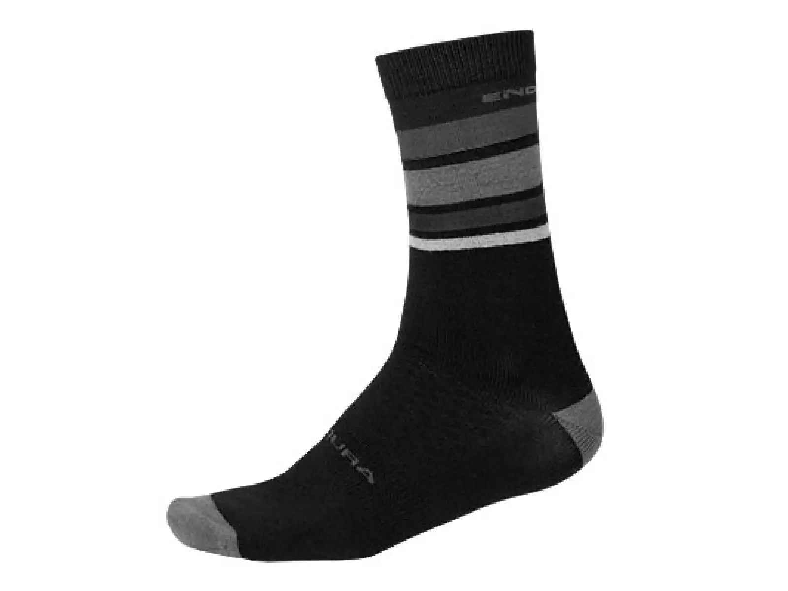 Endura Merino Stripe Socken mattem Schwarz