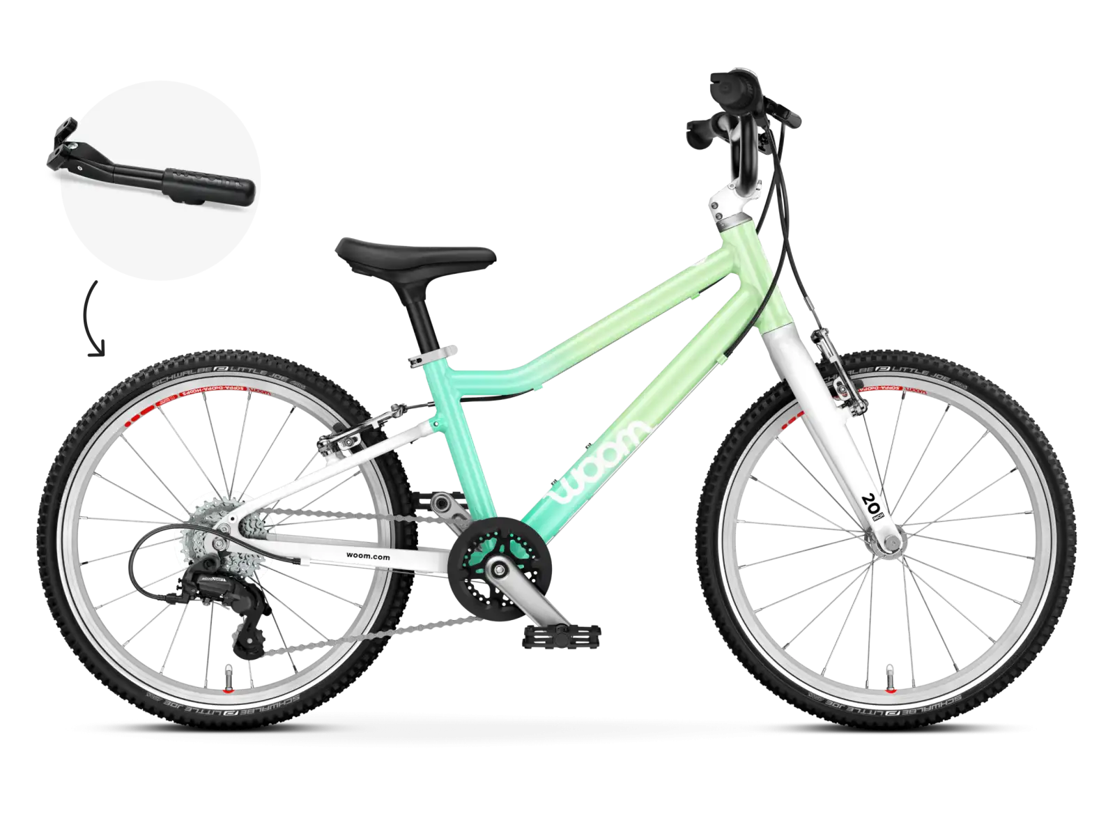 Woom GO 4 Kinderfahrrad 20 Spearmint Crush Limited