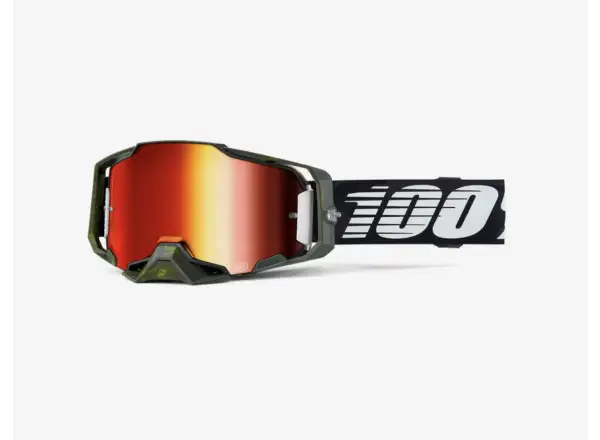 100% Armega MTB Brille Mirror Red Lens Soledad