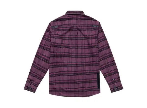 Troy Lee Designs Grind Flannel Herrenhemd Plaid Deep Purple