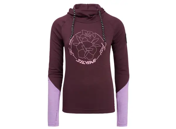 Silvini Merate Damenlangarmshirt Pflaume/Rosa