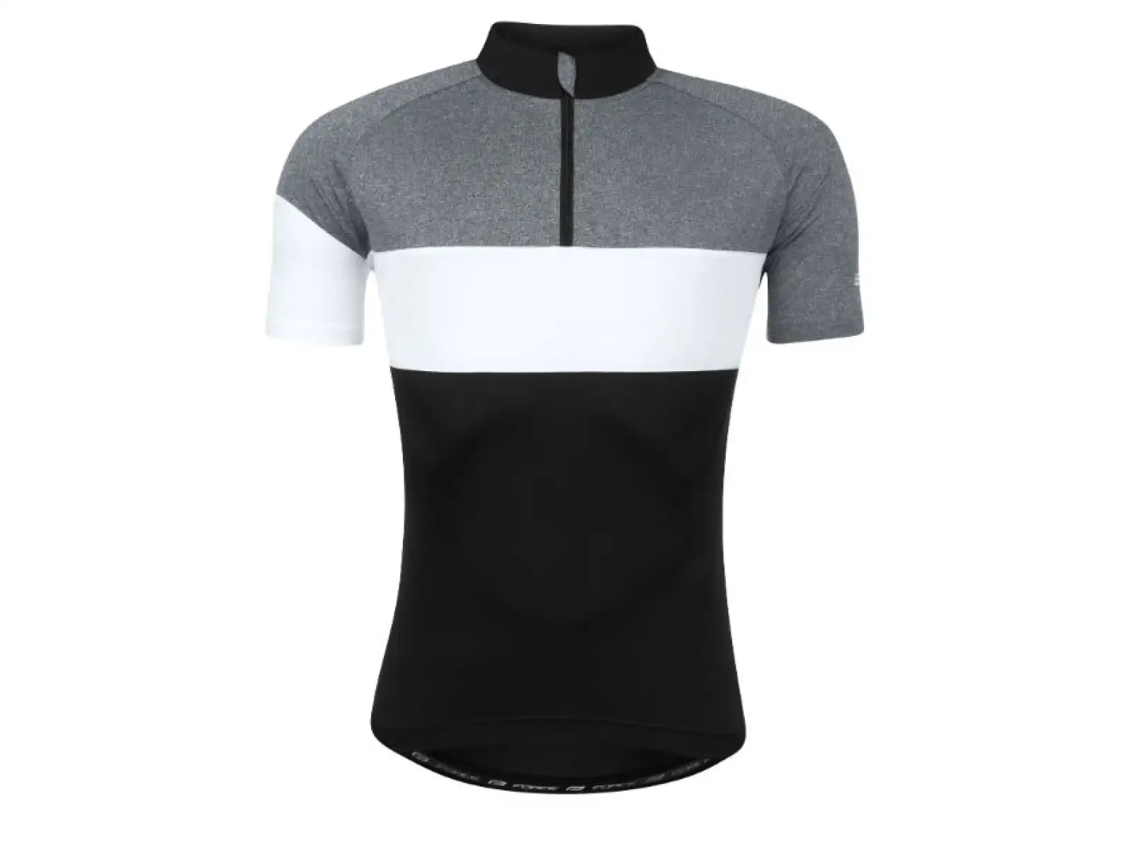 Force View Herrentrikot kurzarm schwarz/grau/weiß