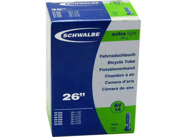 Schwalbe Schlauch MTB Extra Light 26x1,50-2,35" (Nr.14)