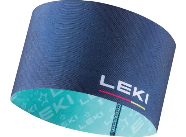 Leki XC Stirnband dunkle Jeans/Mint Größe Uni