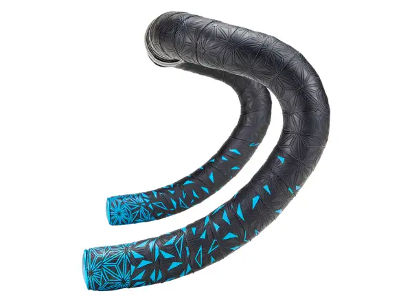 Supacaz Super Sticky Kush Star Fade Lenkerband Neonblau Star Fade/Blau Plugs