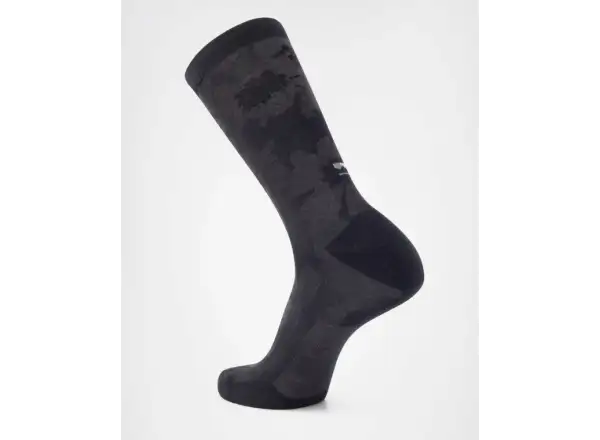 Mons Royale Atlas Merino Crew Socken Black Logo AOP