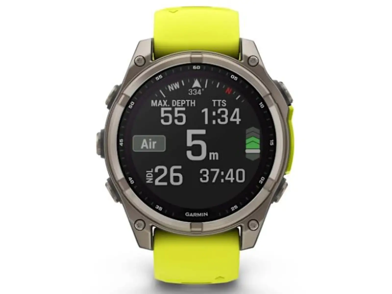 Garmin fenix 8 - 47 mm Solar Sapphire Smartwatch Titanium Yellow/Graphite