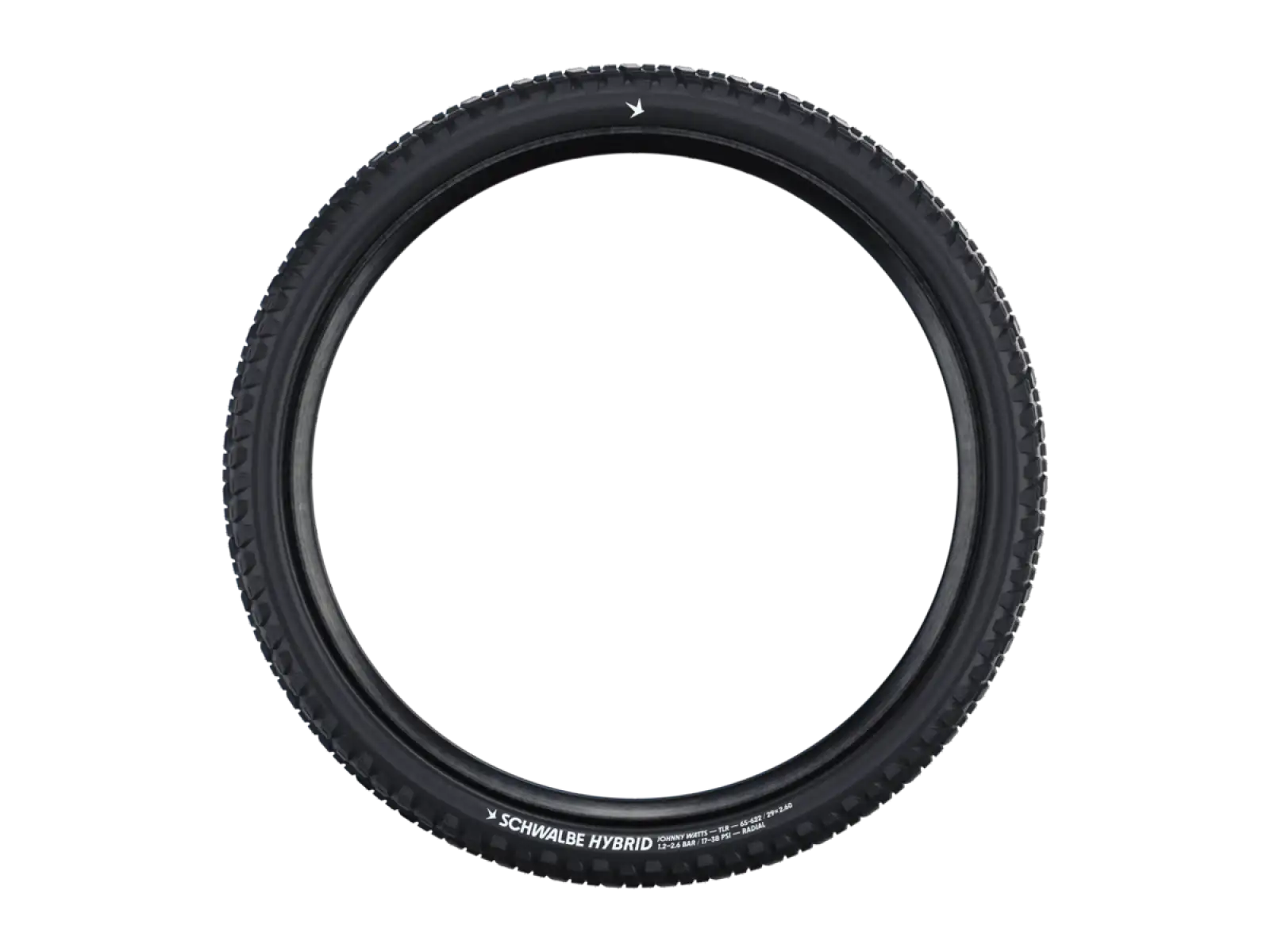 Schwalbe Hybrid JOHNNY WATTS E-50 TLR Addix Green Radial 29x2,35" MTB Reifen Kevlar schwarz
