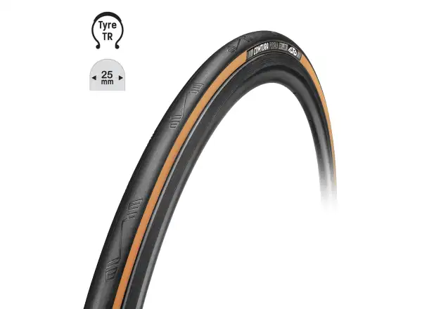 Tufo Comtura Prima TR 25 25-622 Rennradreifen Kevlar schwarz/beige
