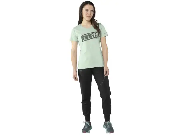 Dynafit Graphic Cotton Damen T-Shirt mit kurzen Ärmeln Jadelite/Tabloid