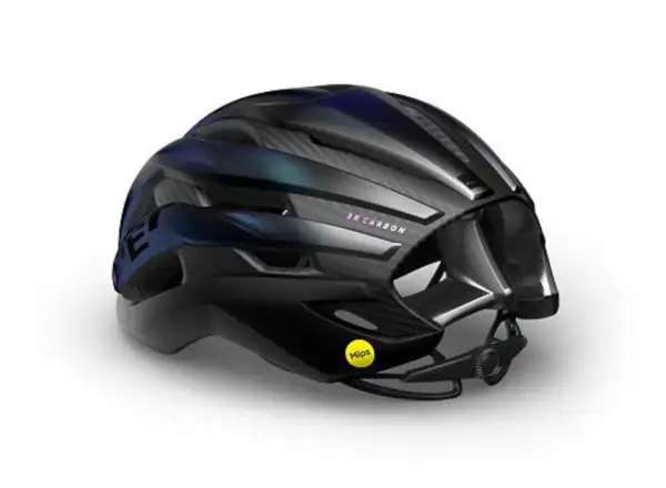 MET Trenta 3K Carbon MIPS Helm Blue Iridescent/Matt