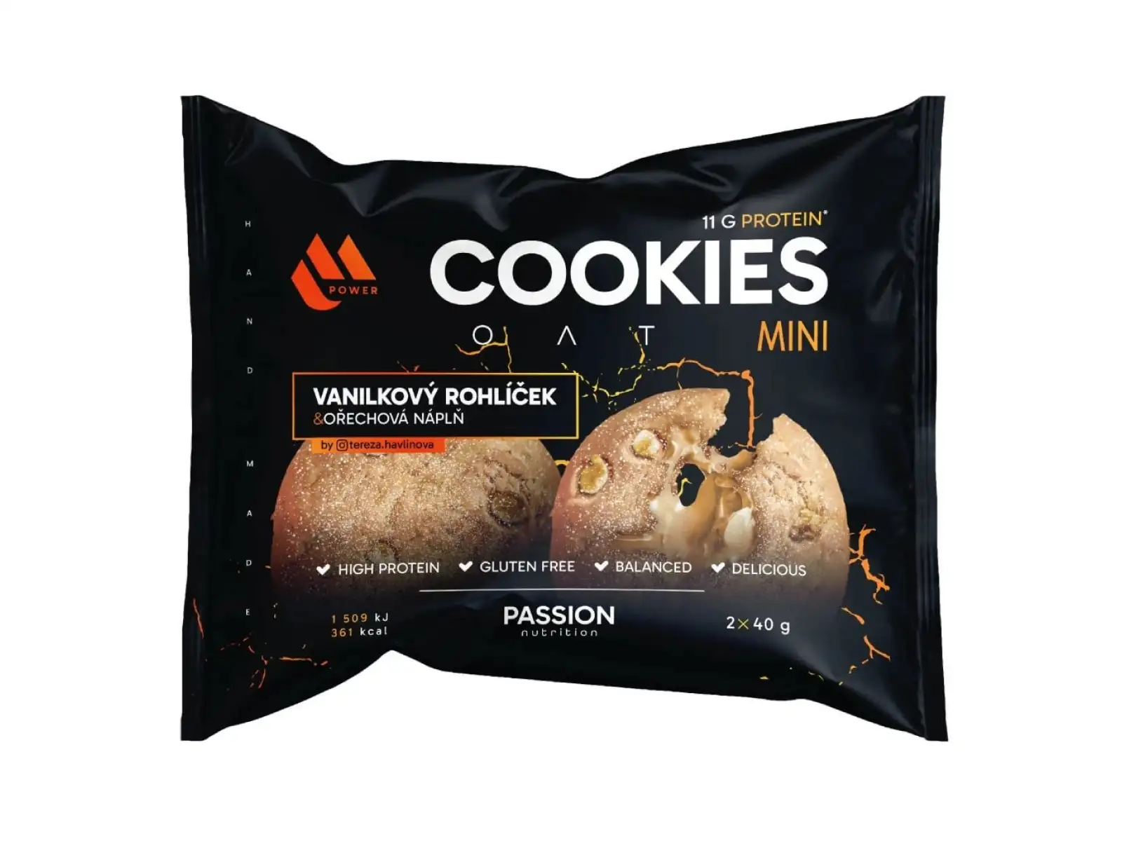 Passion MPower Cookie Gain Mini 2x40g Salziger Karamell-Nuss-Füllung