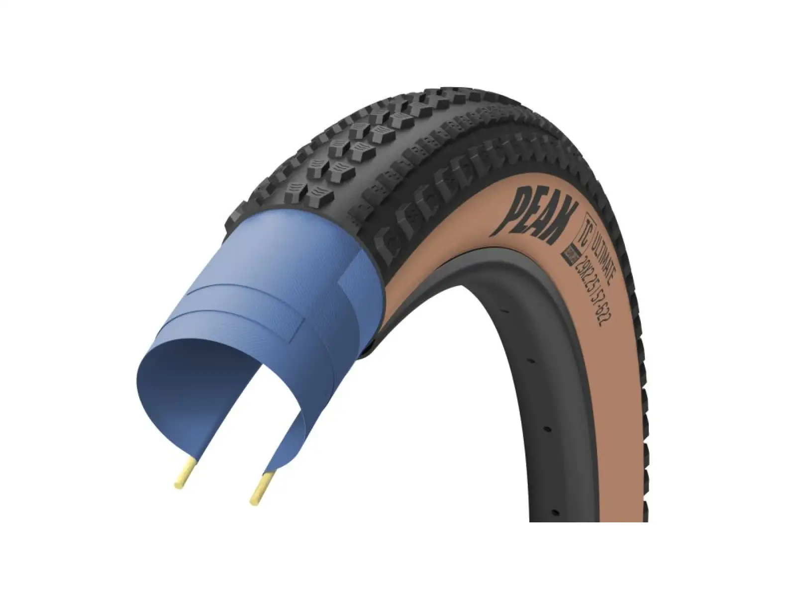 Goodyear Peak Ultimate Tubeless Komplet 29x2,25" MTB-Reifen Kevlar Tan