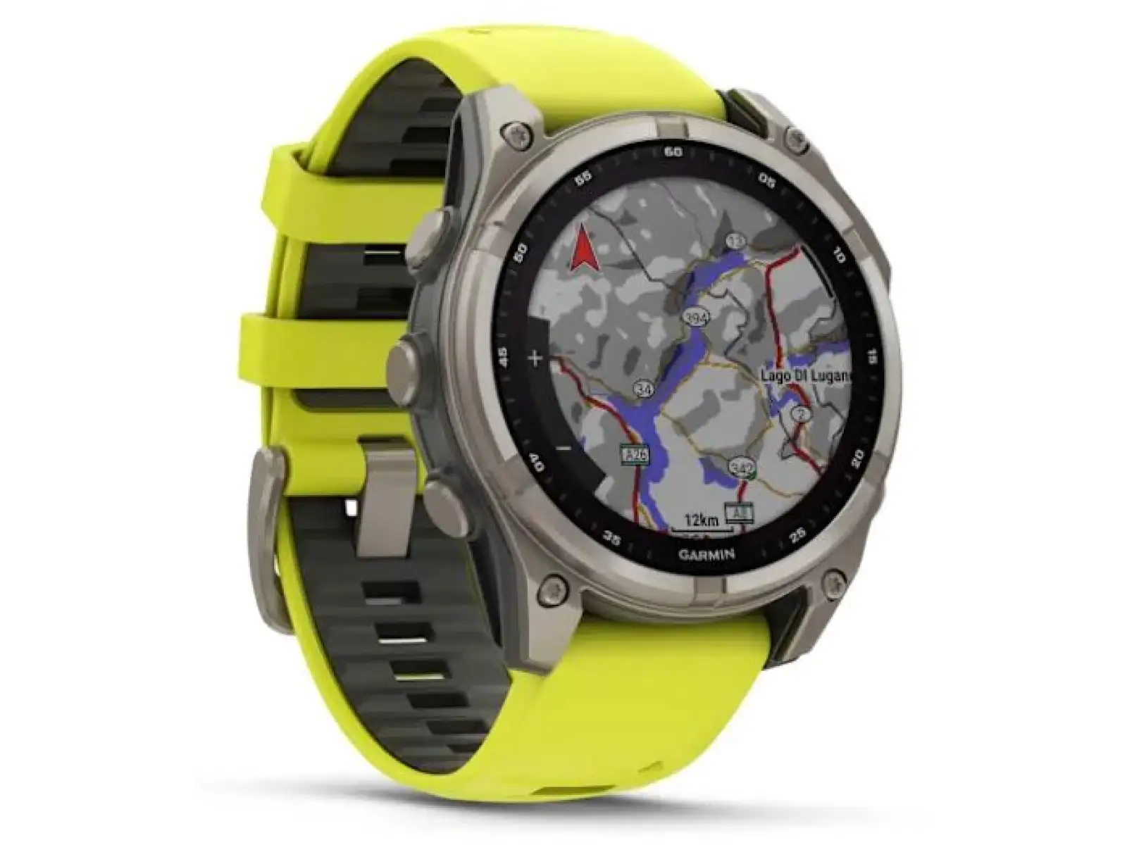 Garmin fenix 8 - 47 mm Solar Sapphire Smartwatch Titanium Yellow/Graphite