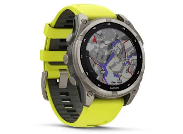 Garmin fenix 8 - 47 mm Solar Sapphire Smartwatch Titanium Yellow/Graphite