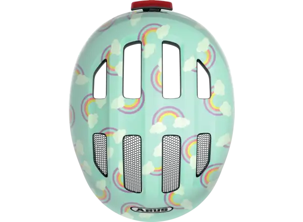 Abus Smiley 3.0 LED Kinderhelm Blue Rainbow
