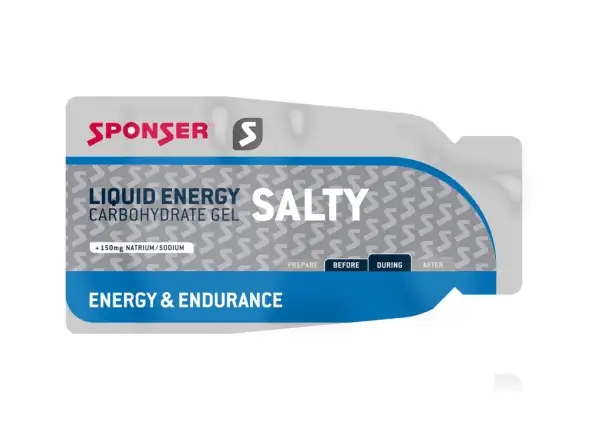 Sponser Liquid Energy Salty energetisches Gel mit Betaglucanen 35g, salzig/neutraler