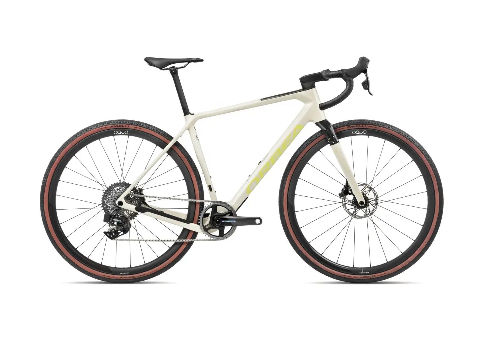 Orbea Terra M21eTEAM 1X Gravel Fahrrad Ivory White/Spicy Lime