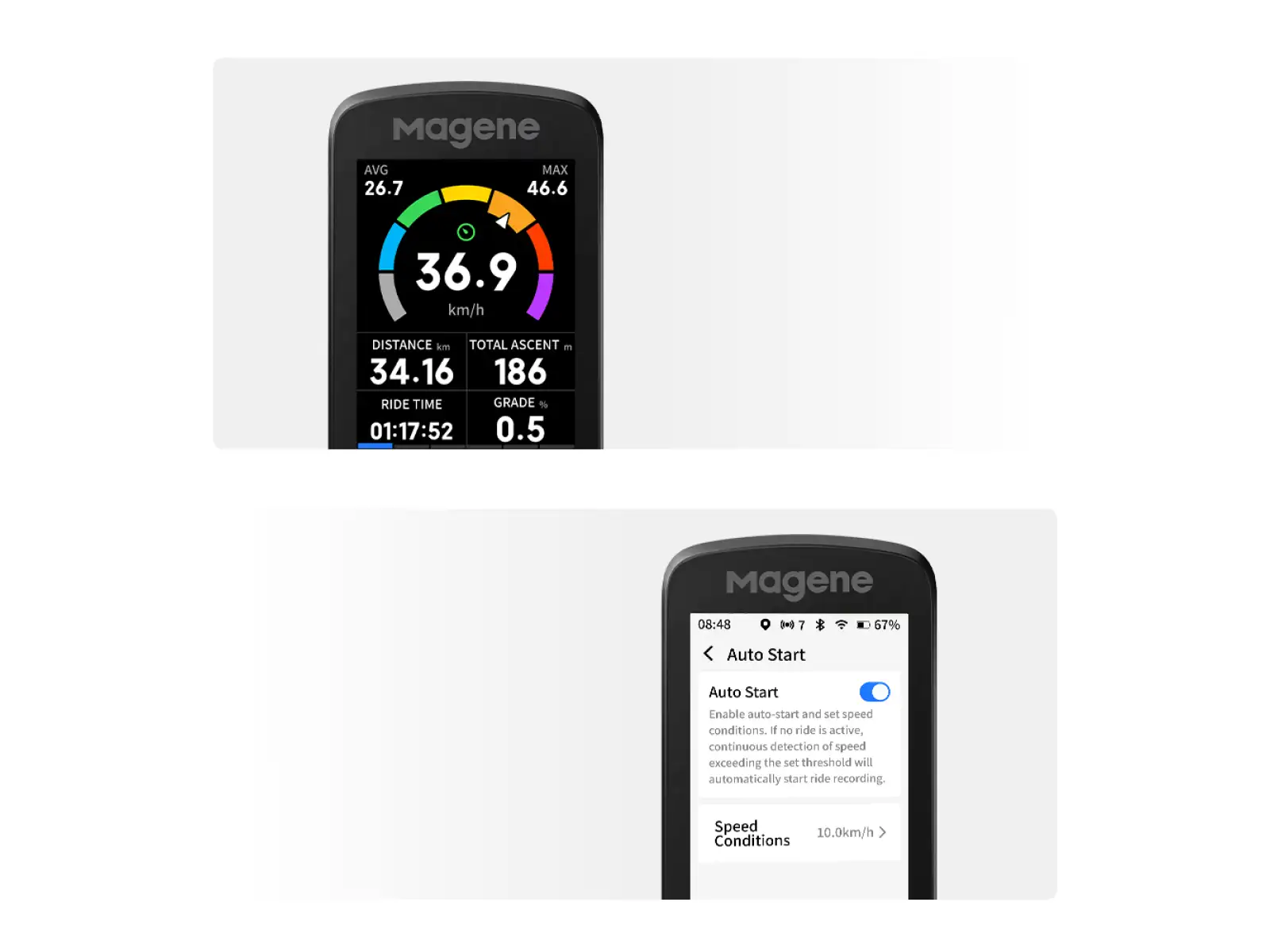 Magene C606 V2 GPS Fahrradcomputer