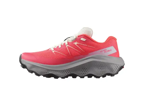 Salomon Ultra Flow 2 Damen-Laufschuhe Coral/Neon/Grau