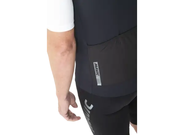 Mavic Essential Herrentrikot kurze Ärmel Schwarz/Weiß