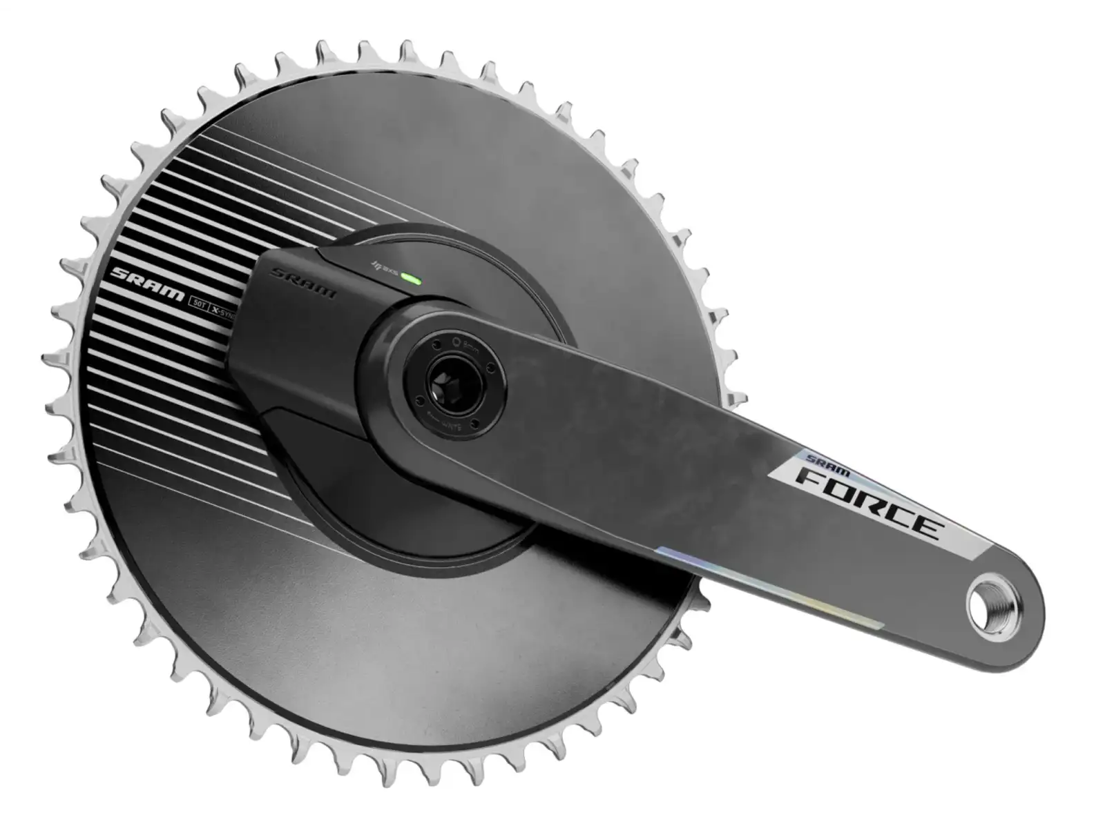 Sram Force E1 Aero DUB Kurbelgarnitur – mit Powermeter, Kettenblatt 50 Zähne, 172,5 mm