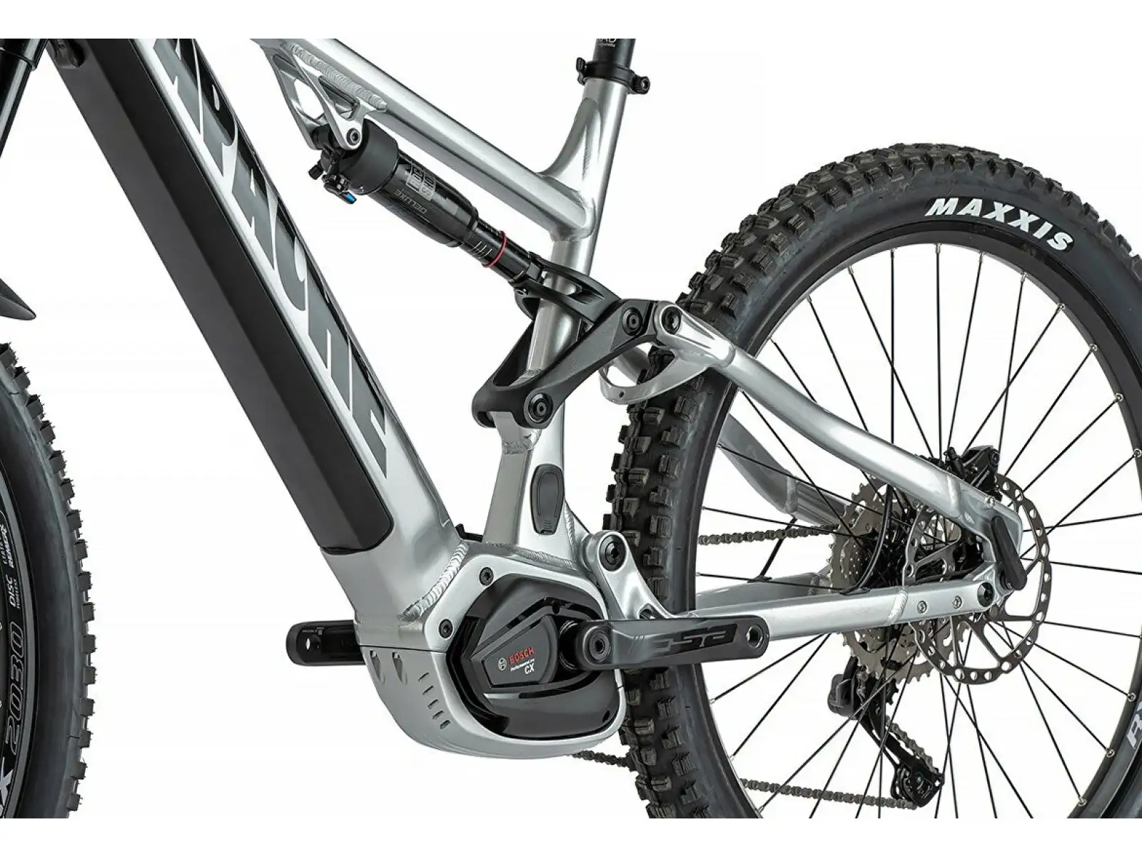 Apache Quruk 3 Vollgefedertes E-Bike (Bosch 750 Wh) Silber