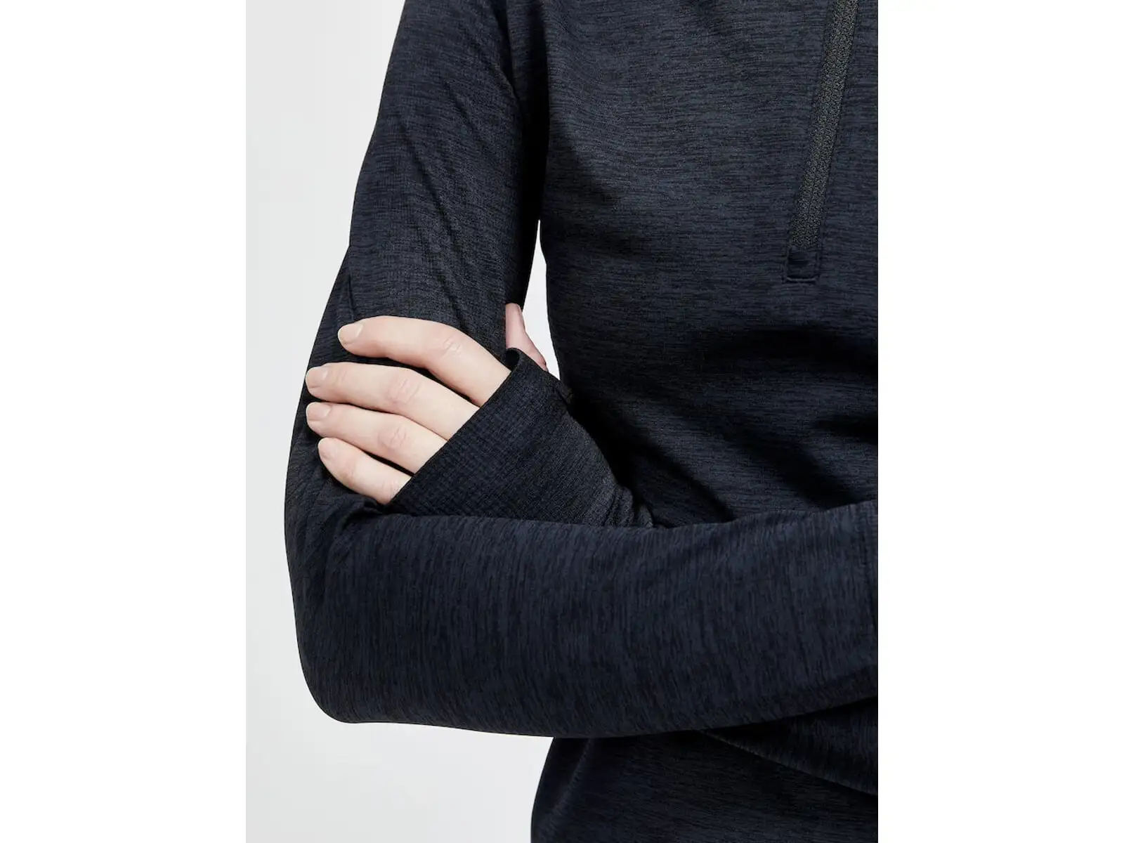 Craft CORE Dry Active Comfort Zip Damen Langarmshirt Schwarz
