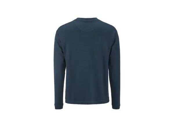Craft Wool Waffle Herren T-Shirt Langarm blau