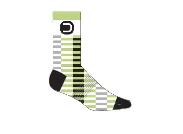 Dotout Stick Socken Weiß/Grün Größe L/XL