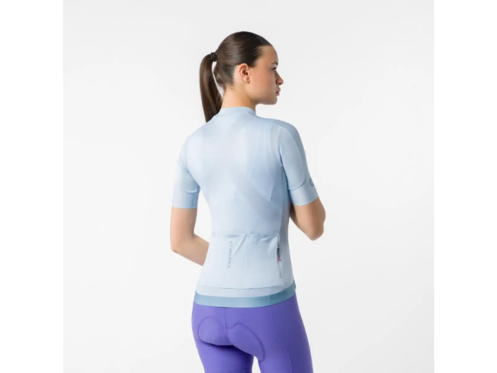 Castelli Espresso 2 W Damentrikot Kurzarm Winter Sky