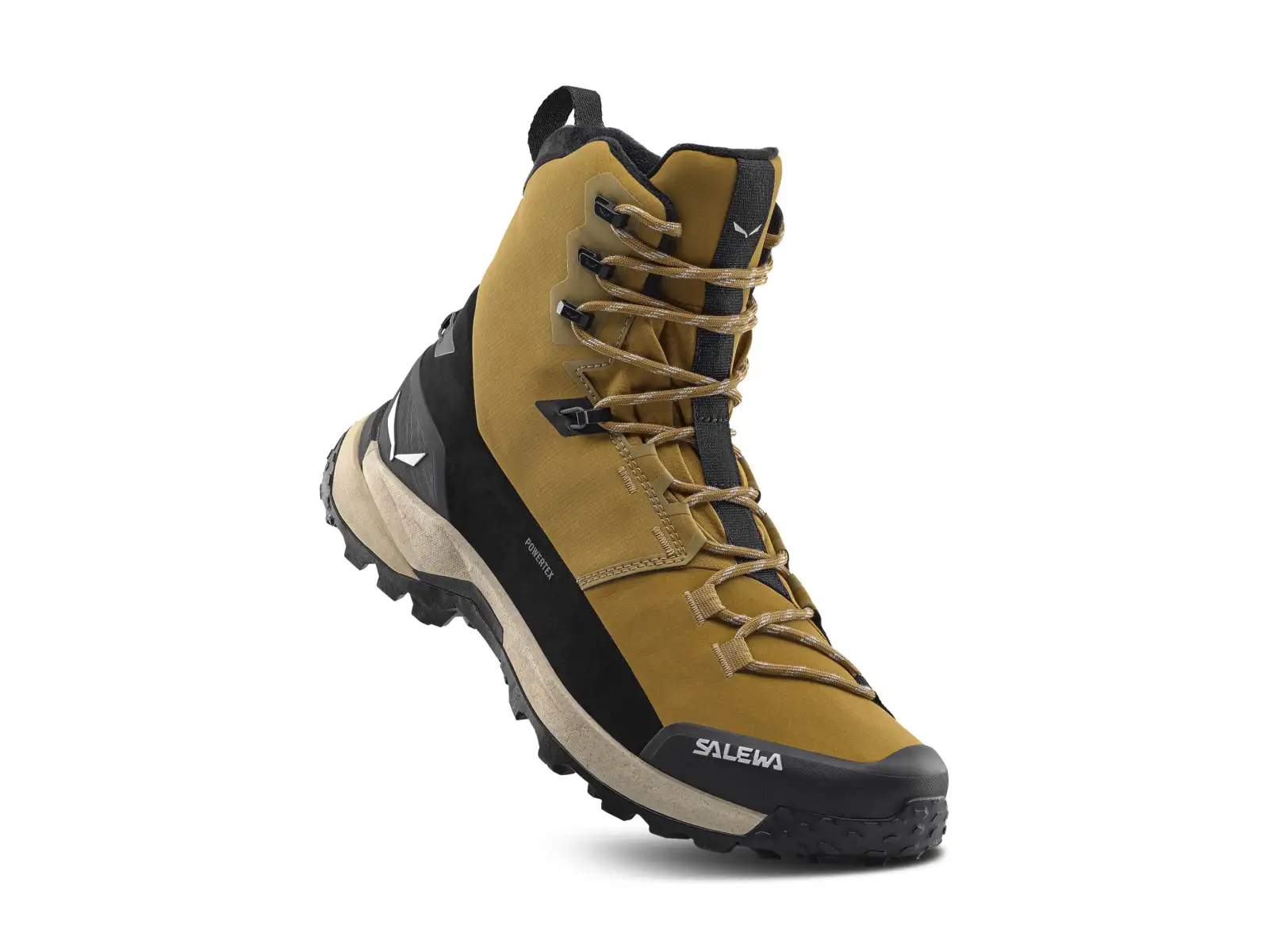 Salewa Puez Winter Mid PTX Herrenschuhe Golden Brown / Schwarz